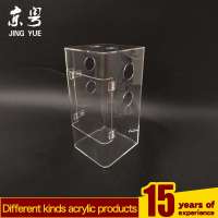 Factory custom wholesale pmma plexiglass pet cage pet bin premium clear acrylic reptile cages