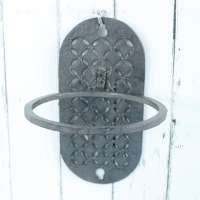 Hot sale metal antique cast iron hollow flower pot rack for home decoration