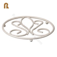 Modern design cream range metal trivet set table hot holder