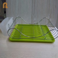 Popular Chrome metal Kitchen Dish drying Rack plate rack