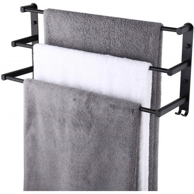 Wholesale Black Wall Mounted 3 Tier Bathroom Towel Holder Rack Bar