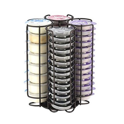 52 Capacity Chrome Metal Rotating Tassimo Capsule Holder