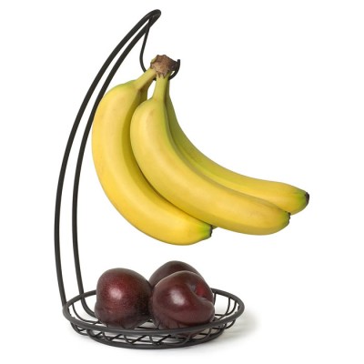 Wrought Iron Metal Counter Top Fruit Basket Banana Stand