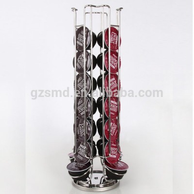 Buy High Quality Chrome Metal Rotating Stand for Capsules Dolce Gusto