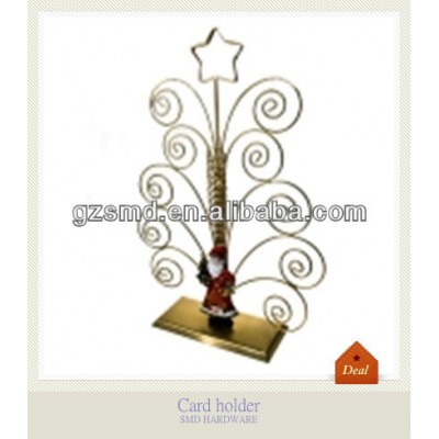 Christmas metal star card holder