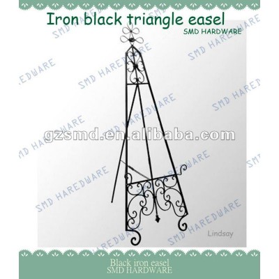 Iron black triangle easel