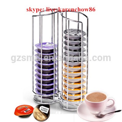 32 Coffee Pods Capacity Chrome Wire Tassimo Pod Holder