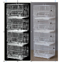 4 tier portable bird cage