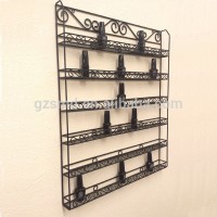 6 Tiers Metal Nail Polish Wall Rack