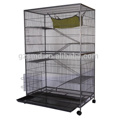 Wholesale High quality Black Metal Wire 4 Layer Luxury Big Extra Large Pet Hamster Cage